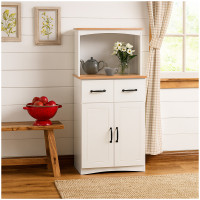 HTI-Living Landhausstil Weiß Moderner Küchenschrank mit viel Stauraum HTI-Living Landhausstil Weiß Moderner Küchenschrank mit viel Stauraum