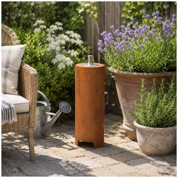 Gartenfackel Verena M rost Metall