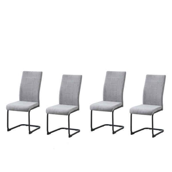 Schwingstuhl LennyP 4er Set grau