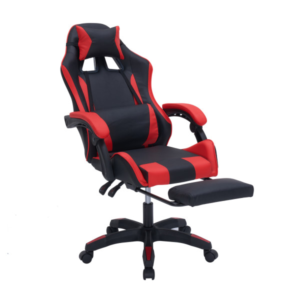 HTI-Living Krit Eco Schwarz-Rot Gaming Stuhl