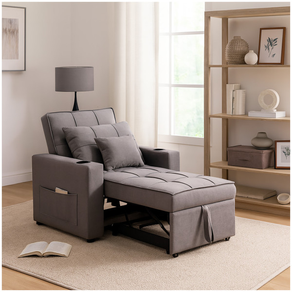 Schlafsessel Maritta Dunkelgrau