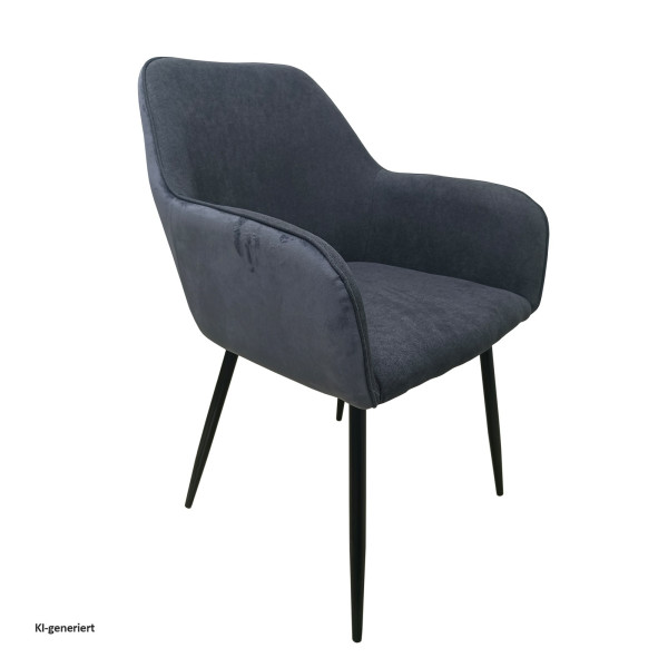 Stuhl Albany grau soft
