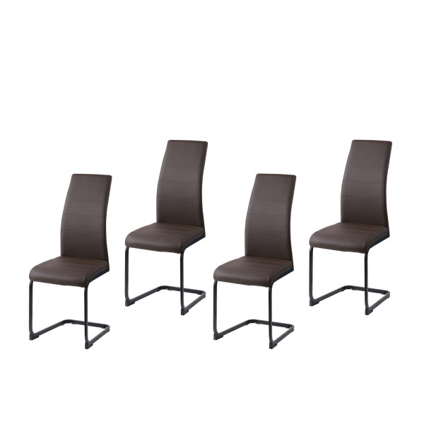 Schwingstuhl SallyP PU Braun