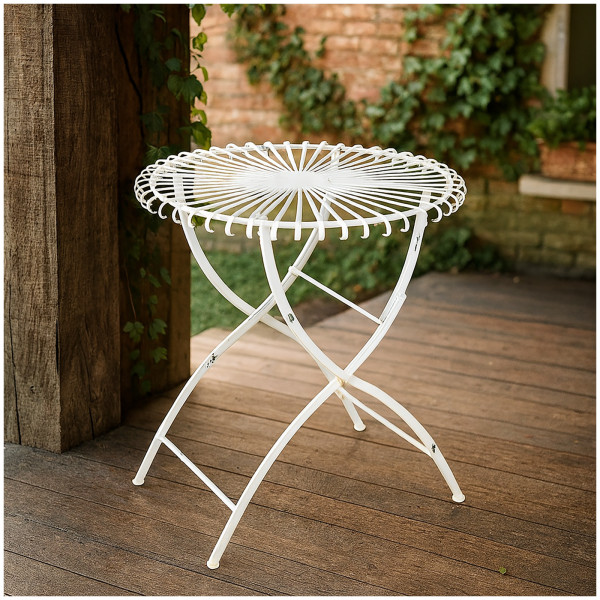 Tisch Romantic Garden Weiß