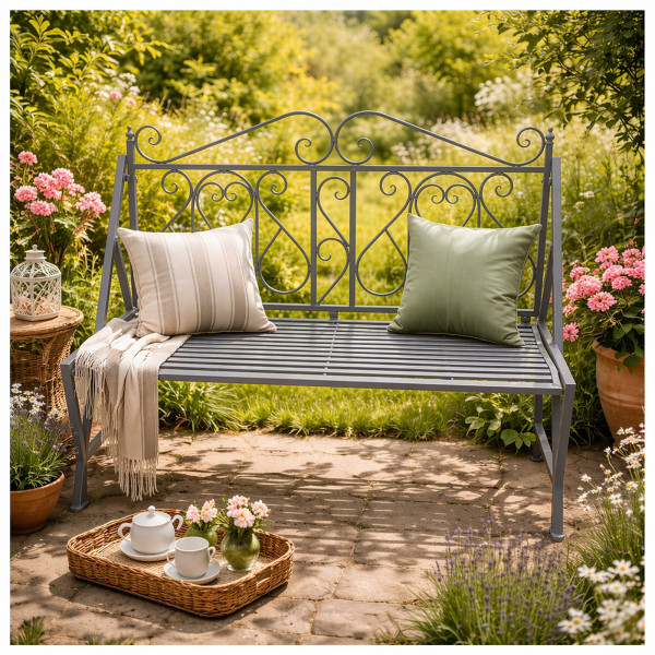 Gartenbank Solea Grau