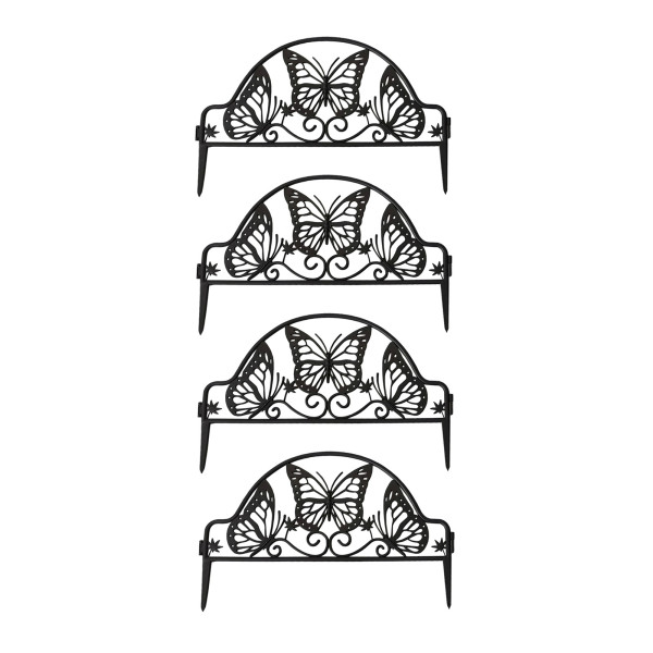 Zierzaun Nessa Solar Schmetterling, 16-teilig