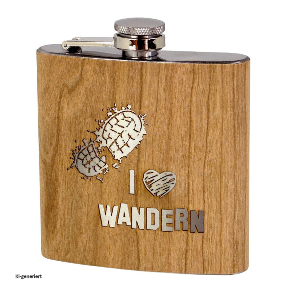 Flachmann "I love Wandern"