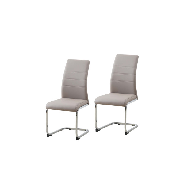 Schwingstuhl SallyC PU cappuccino 2er Set