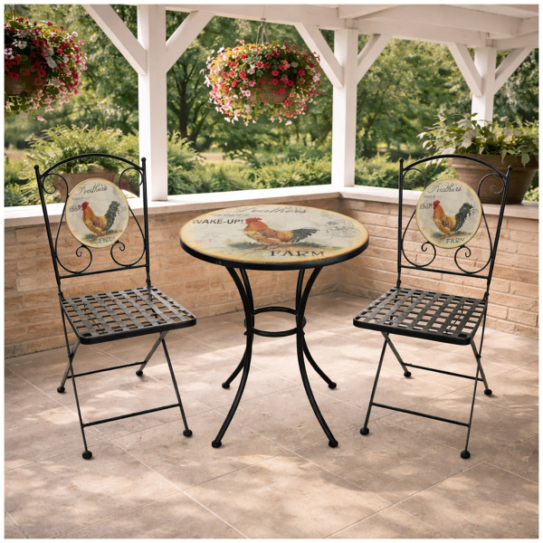 Gartentisch und 2 Stühle Celia Hahn