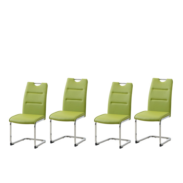 Schwingstuhl DannyC PU Grün 4er Set