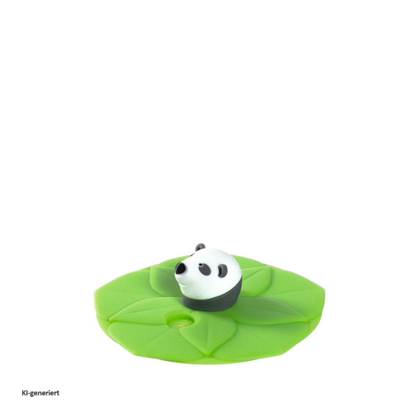 Deckel grün Panda Bambini