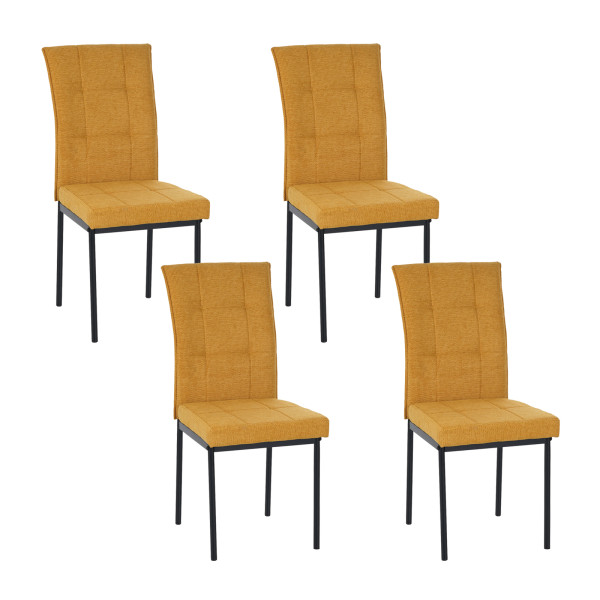 Stuhl Matthew gelb 4er