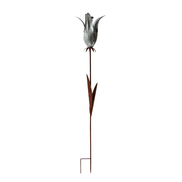 Blumenstecker Celia_02 Rostbraun Metall