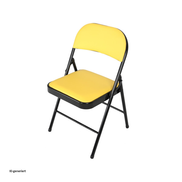 Klappstuhl Wedigo PVC Gelb Schwarz