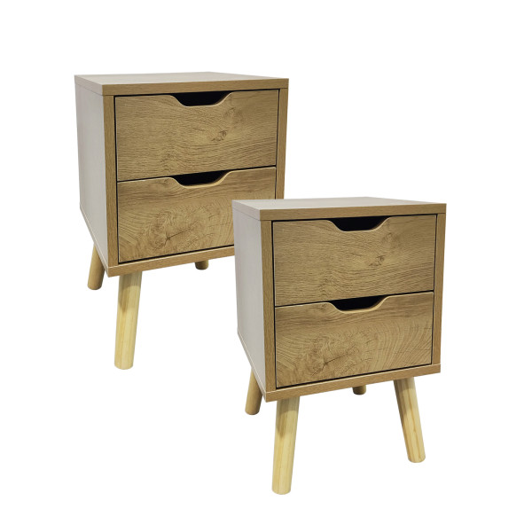 Nachtschrank 2 Schub. Thekla 2945 Baumscheibe 2er