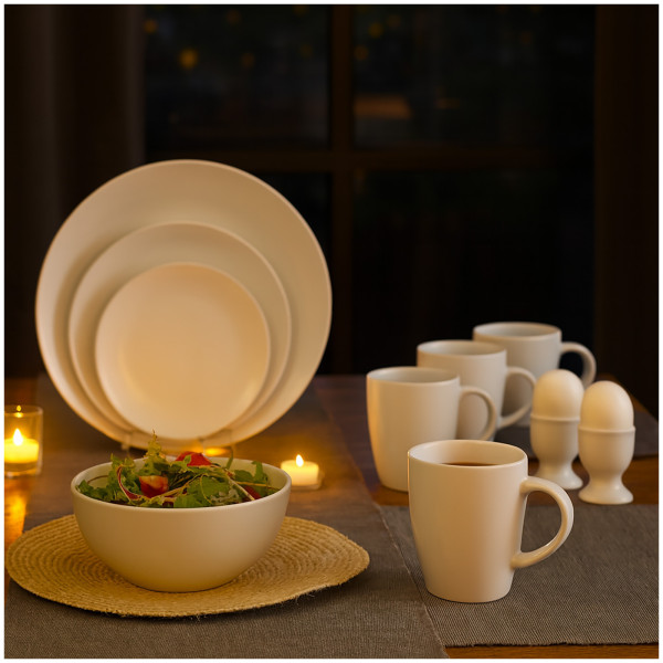 NTK-Collection Antonia Geschirrset 20-teilig Weiß