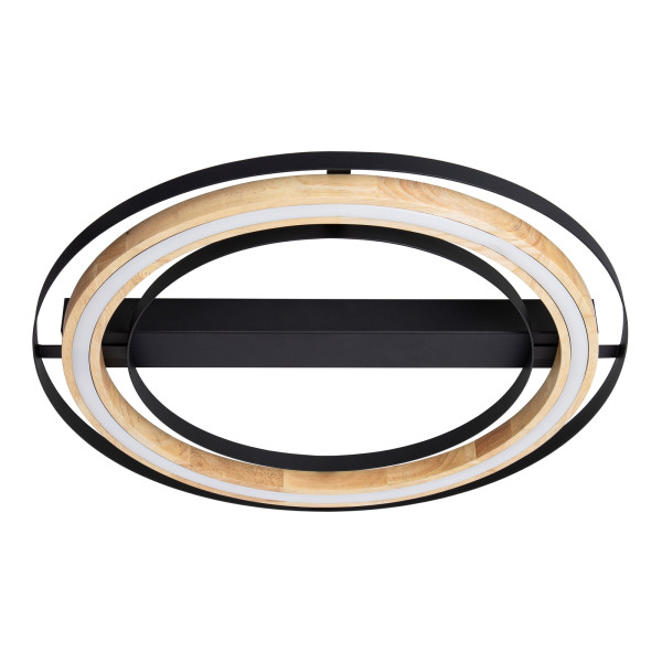 NOWA Deckenleuchte RILAS schwarz/Metall matt in