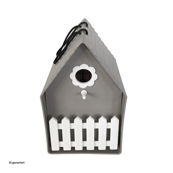 Vogelhaus Nessa, grau