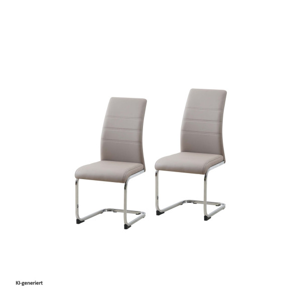 Schwingstuhl SallyC PU cappuccino 2er Set