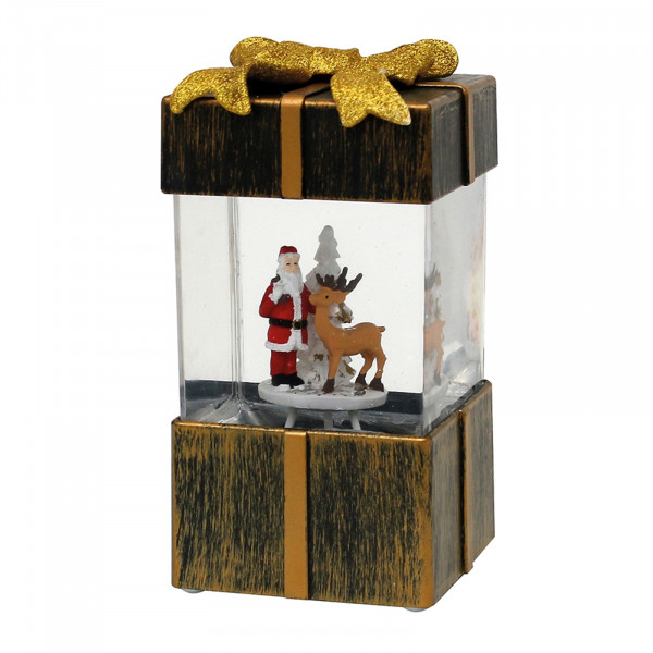 Sigro mit Weihnachtsmann LED Geschenkbox