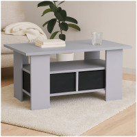 HTI-Living mit Ablagefach Moderner Couchtisch in Betonoptik HTI-Living mit Ablagefach Moderner Couchtisch in Betonoptik