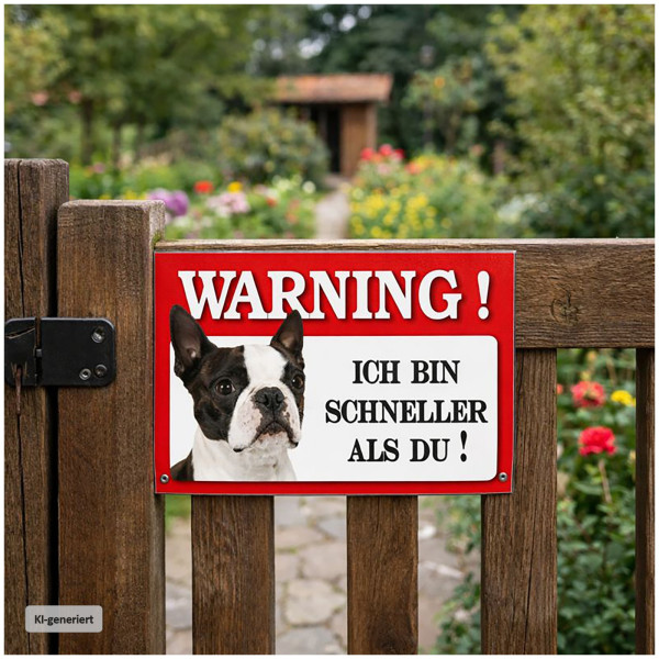 Blechschild Wachhund