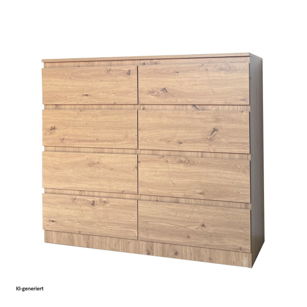 Kommode Thekla 8 Schubladen Artisaneiche