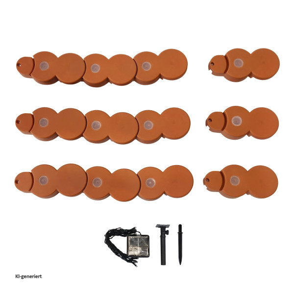 Beetumrandung Nessa Solar Palisade 60tlg Terraco