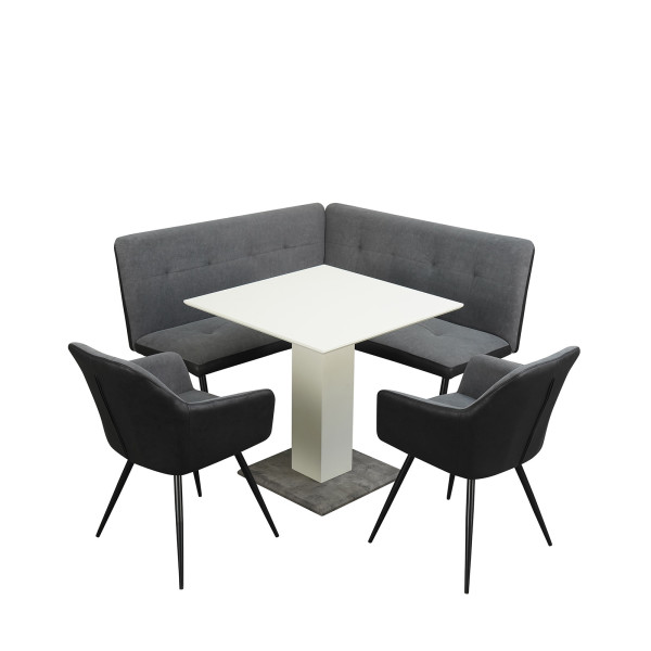Sitzgruppe Joschka grau schwarz