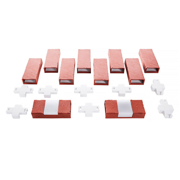 Beetumrandung Nessa Solar, Brick, 10teilig,