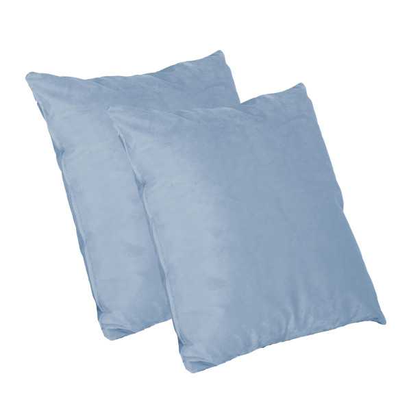 Kissen Nathalie Unifarben Blau 2er-Set