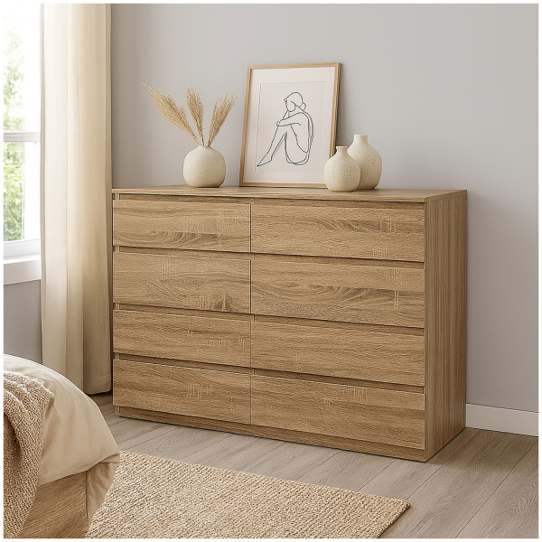 Kommode Thekla 8 Schubladen Sonoma