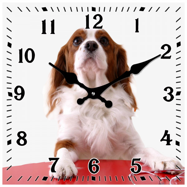 HTI-Line Cavalier King Charles Spaniel Tischuhr Hund