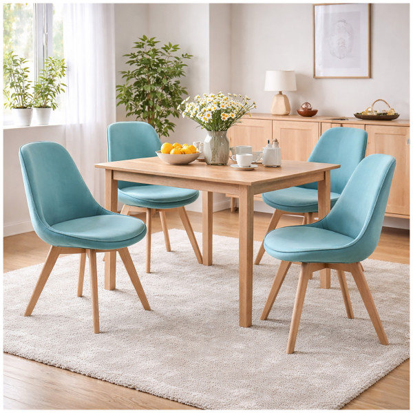 Stuhl Atlanta Velvet Türkis