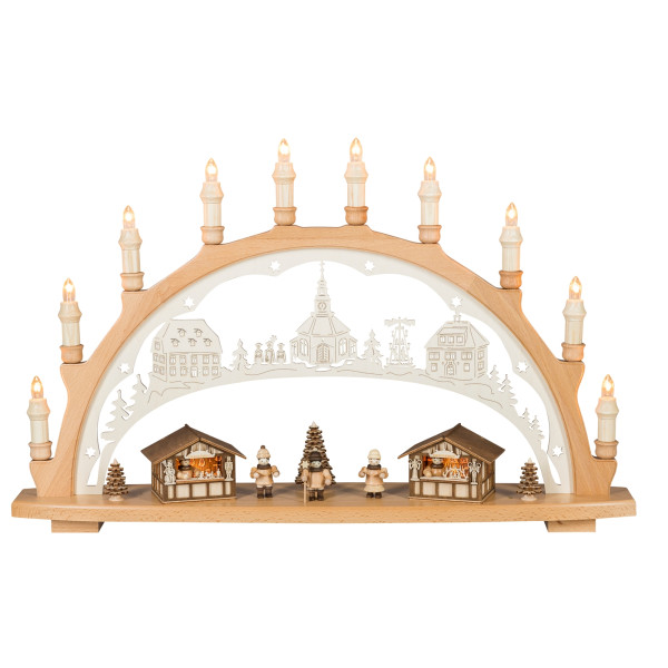 Lichterbogen "Weihnachtsmarkt", mit Innenbeleucht