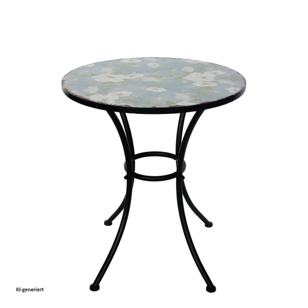 Gartentisch Celia "Petunien" Metall