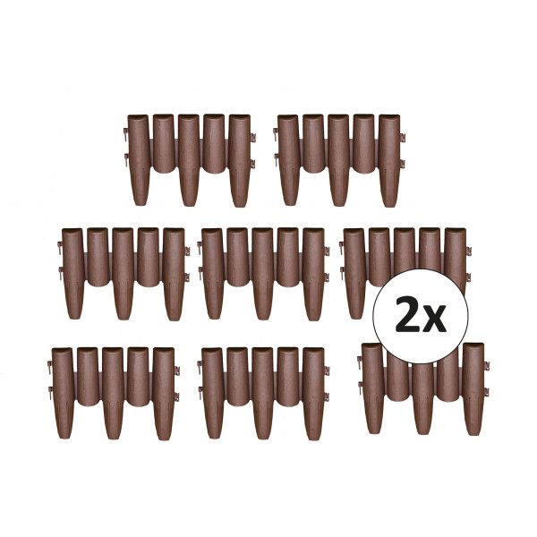 Beetumrandung Nessa Palisaden 8-teilig