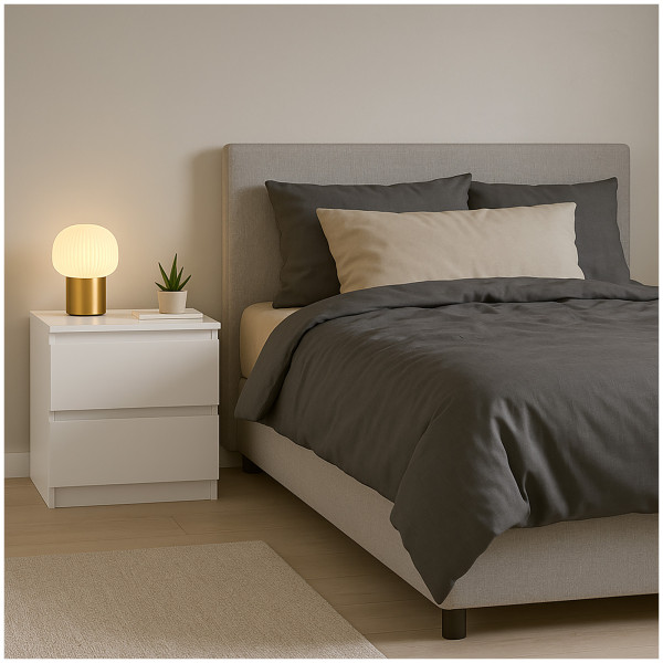 Kommode Thekla 2 Schubladen weiß 2er-Set