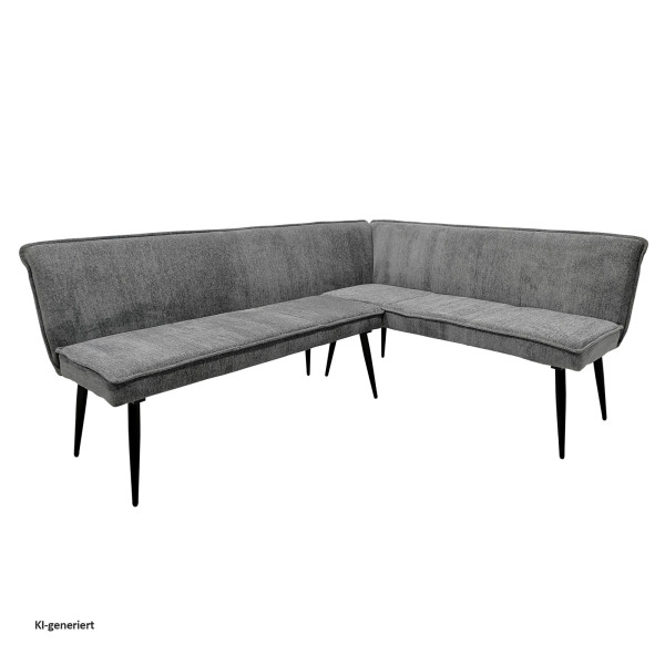 Eckbank Mesilla 195 x 154 cm Grau
