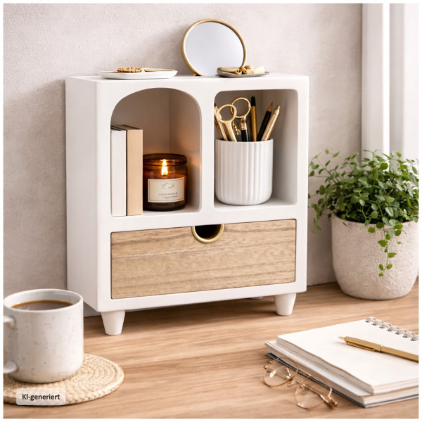 Home Accents Schrank mit Schublade 30 cm Beige