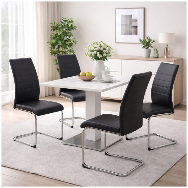 Schwingstuhl SallyC PU 4er Schwarz