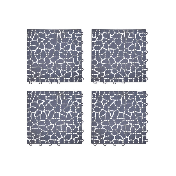 Gartenweg Nessa, Stone, 4teilig, grau