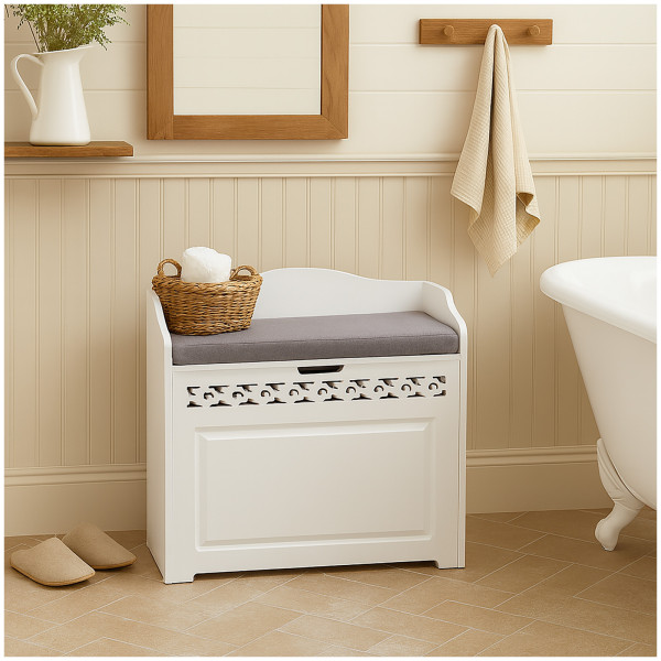 Sitztruhe Miriam 7585 weiß MDF