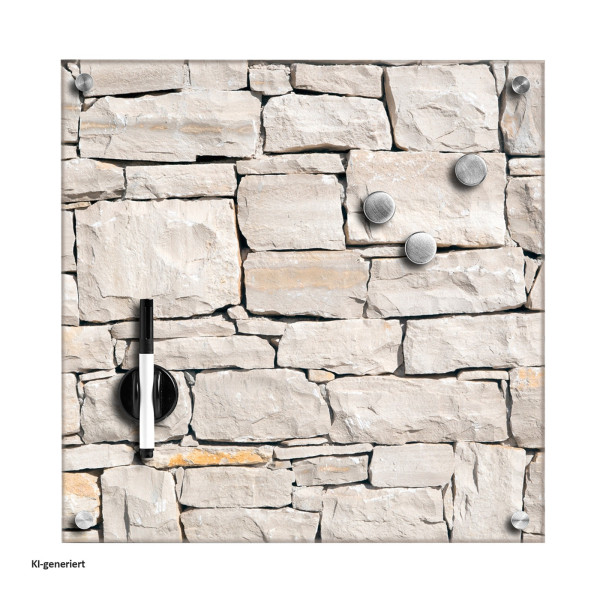 Memoboard "Stone", Glas