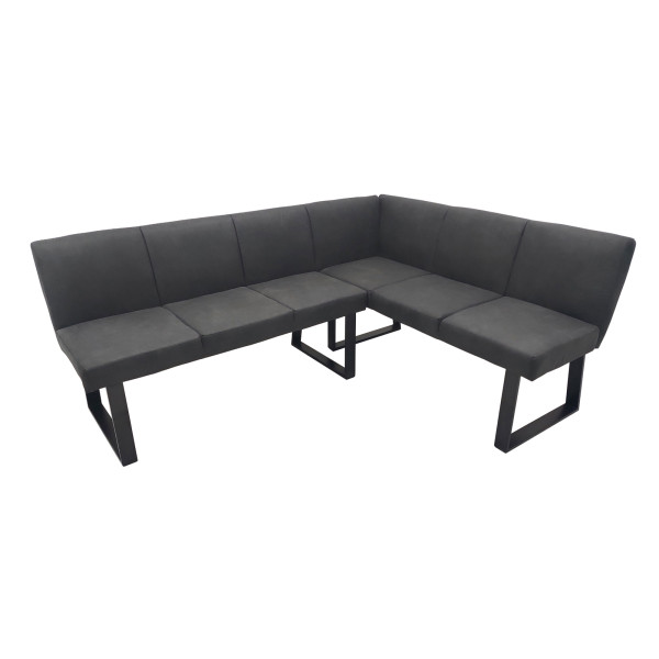 HTI-Living Vemal kurzer Schenkel rechts Eckbank 192 x 152 cm Schwarz