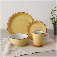 NTK-Collection Beige 16-teiliges Tafelservice aus Keramik NTK-Collection Beige 16-teiliges Tafelservice aus Keramik