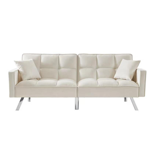 HTI-Living Brigga Beige Sofa mit Schlaffunktion