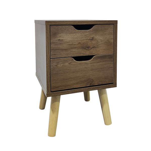 Nachtschrank 2 Schubkästen Thekla 2945 Eiche