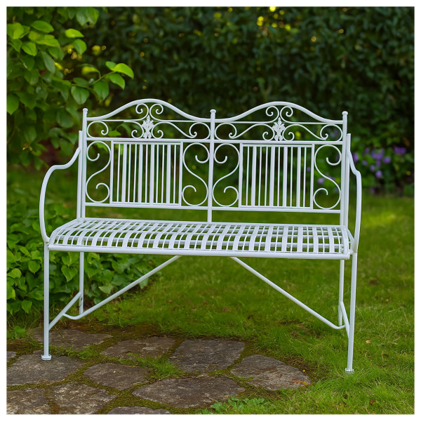 Gartenbank Celia_02 Creme