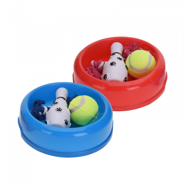 HTI-Living farbig sortiert Hundespielzeug 4-teilig